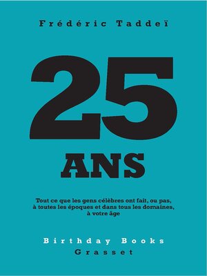 cover image of 25 ans